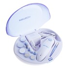 Аппарат для маникюра PRITECH LD-38, 10 насадок, фиолетовый - Фото 1