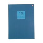 Тетрадь А4, 120 листов клетка "Стиль и цвет. Синий", обложка картон, матовая ламинация, швейное клеевое крепление - Фото 1