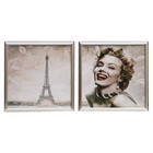 Картина модульная в раме "Актриса в Париже"  36х72см - Фото 1