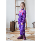 Полукомбинезон для девочки "JUMP", рост 104 см, цвет фиолетовый CS17-08 - Фото 1