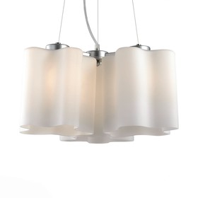 Люстра подвесная St Luce. SL116.503.03. Onde. 3х60 Вт, E27, 46х46х22 см, цвет серебристый