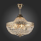 Люстра подвесная St Luce. SL669.203.06. Anticato. 6х40 Вт, E14, 42х42х35,5 см, цвет французское золото - Фото 3