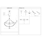 Люстра подвесная St Luce. SL669.203.06. Anticato. 6х40 Вт, E14, 42х42х35,5 см, цвет французское золото - Фото 4