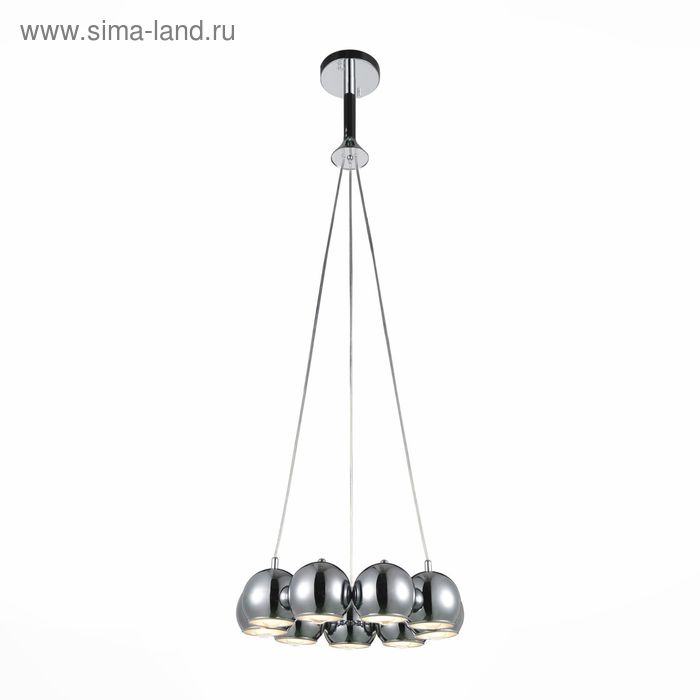 Люстра GLIO 9x40Вт Е14 хром 47x47x100см - Фото 1