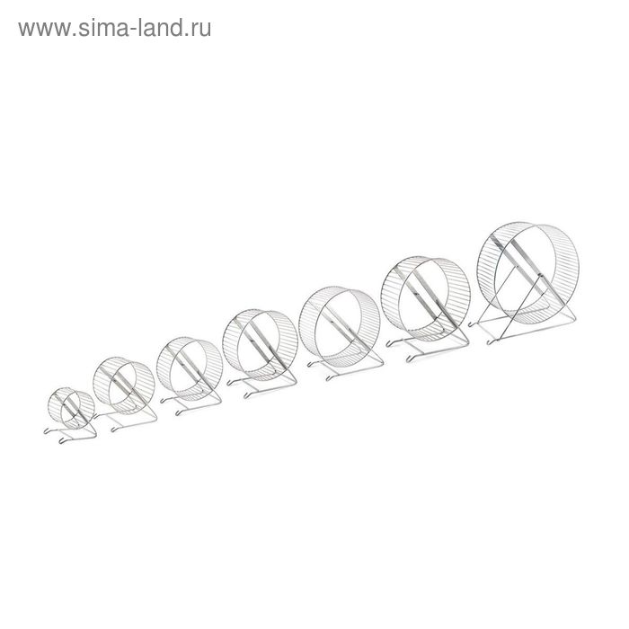 Игрушка RP Колесо d=9см металл,  для грызунов - Фото 1