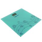 Весы напольные HOMESTAR HS-6001B, электронные, до 180 кг, 1хCR2032, стекло, голубые - Фото 1