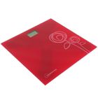 Весы напольные HOMESTAR HS-6001C, электронные, до 180 кг, 1хCR2032, стекло, красные - Фото 1