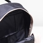 Рюкзак туристический, отдел на молнии, 2 наружных кармана, цвет чёрный - Фото 5