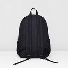 Рюкзак на молнии, 1 отдел, наружный карман, цвет чёрный - Фото 3