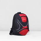 Рюкзак на молнии, 1 отдел, 2 наружных кармана, цвет чёрный/красный - Фото 1