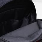Рюкзак на молнии, 1 отдел, 2 наружных кармана, цвет чёрный/красный - Фото 5