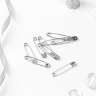 Булавки английские, 35 мм, 10 шт., цвет никель - Фото 2