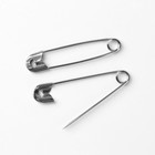 Булавки английские, 35 мм, 10 шт., цвет никель - Фото 3