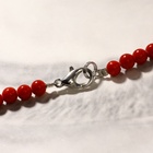 Бусы шар №4 «Коралл», 45 см - Фото 4