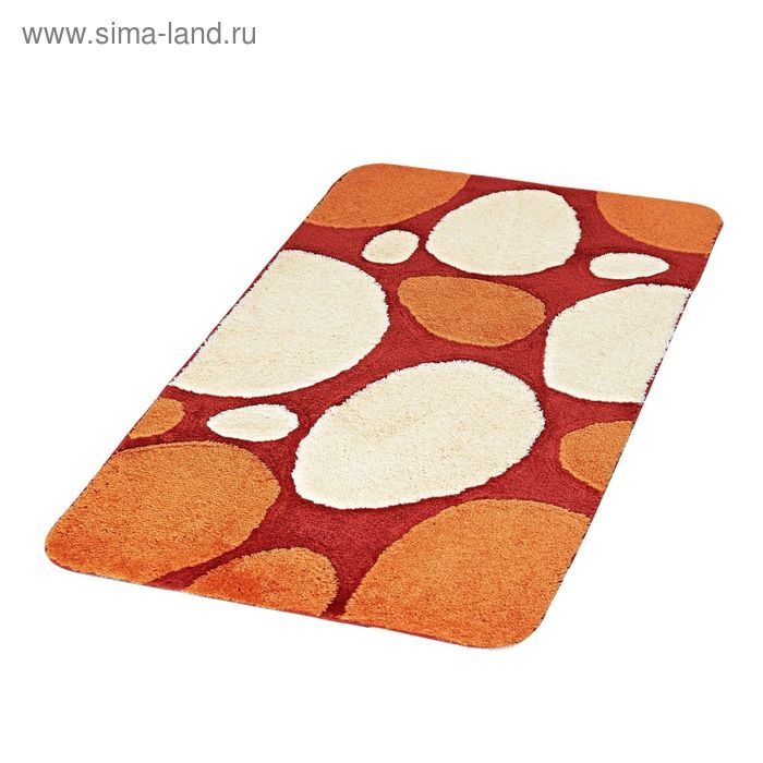 Коврик для ванной, комнаты Pepple, цвет оранжевый - Фото 1