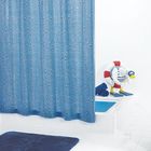 Штора для ванных комнат Drops, цвет синий - фото 7124488