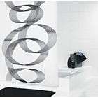 Штора для ванных комнат Loop, цвет черный - Фото 1