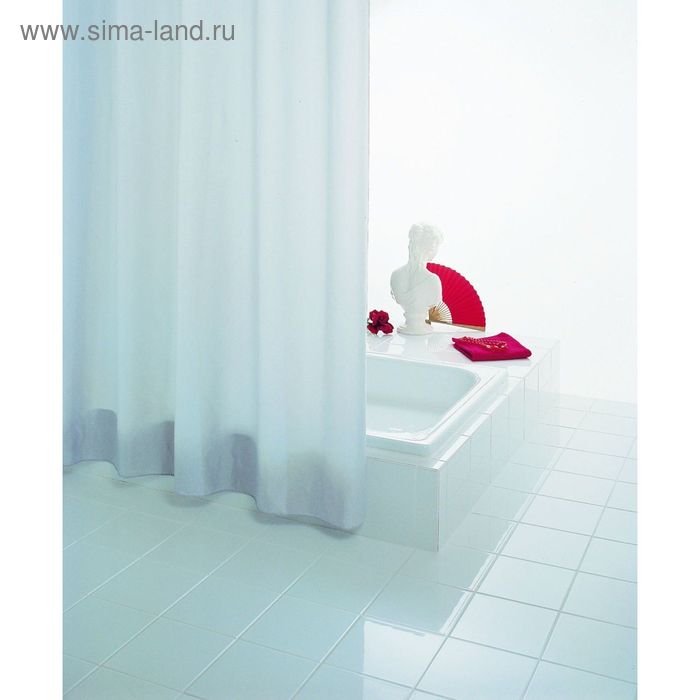 Штора для ванных комнат Uni (Т), цвет белый - Фото 1