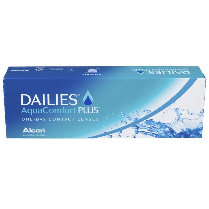 Контактные линзы Focus Dailies AquaComfort+, +3.5/8,7, в наборе 30шт