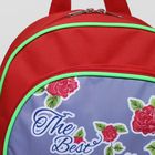Рюкзак школьный на молнии, 1 отдел, 3 наружных кармана, цвет серый/красный - Фото 4