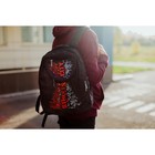 Рюкзак школьный, 2 отдела на молниях, наружный карман, цвет чёрный - Фото 7