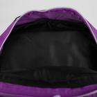 Рюкзак школьный, 2 отдела на молниях, наружный карман, цвет фиолетовый - Фото 6