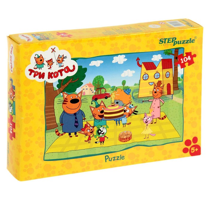 Пазлы «Три кота», 104 элемента - Фото 1