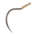 Серп "Травник", 19" (47 см), толщина лезвия 2 мм, рукоять дерево - Фото 1