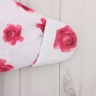 Конверт-трансформер для девочки, рост 62 см, цвет белый, принт розы - Фото 4