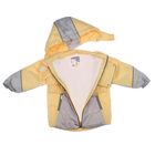 Куртка детская, рост 98 см, цвет серый/жёлтый - Фото 8