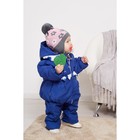 Комплект для девочки (куртка и полукомбинезон), рост 74 см, цвет синий - Фото 4