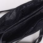 Сумка женская, 2 отдела на молнии, наружный карман, цвет чёрный - Фото 5