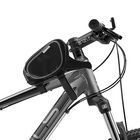 Велосумка на раму Acoola, с тремя отделениями, цвет чёрный - Фото 4