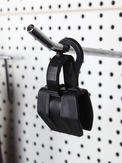 Крючок - вешалка с прищепкой, 50 шт. 3×5.5×1.7 см, чёрный