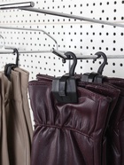 Крючок - вешалка с прищепкой, 50 шт. 3×5.5×1.7 см, чёрный - Фото 3