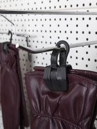 Крючок - вешалка с прищепкой, 50 шт. 3×5.5×1.7 см, чёрный - Фото 6