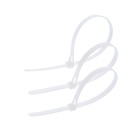 Хомут нейлоновый для стяжки, ТУНДРА, многоразовая, 7,2х250 мм, белый, 50 шт - Фото 4