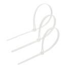 Хомут нейлоновый для стяжки, ТУНДРА, многоразовая, 7.2×300 мм, белый, 50 шт. - Фото 4