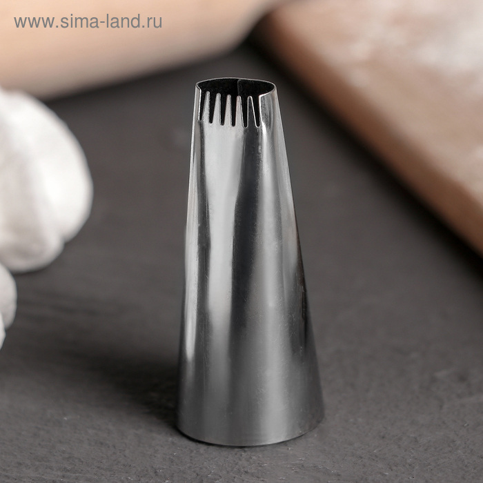 Насадка кондитерская «Ленточная звезда», d=2,2 см, нержавеющая сталь - Фото 1