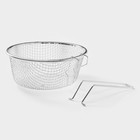 Фритюрница Доляна, d=18 см, съёмная ручка, цвет серебристый - Фото 4