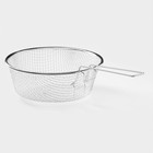 Фритюрница Доляна, d=22 см, со съёмной ручкой, серебристая - Фото 3