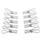 Прищепки из нержавеющей стали, 10 шт. 6×1.5×2, цвет хром - Фото 2