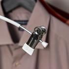 Плечики для брюк и юбок с зажимами, 26×25 см, антискользящее покрытие, цвет белый - Фото 3