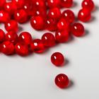 Бусины для творчества круглые "Рубиновый красный" набор 10 гр 0,7х0,7 см - Фото 2