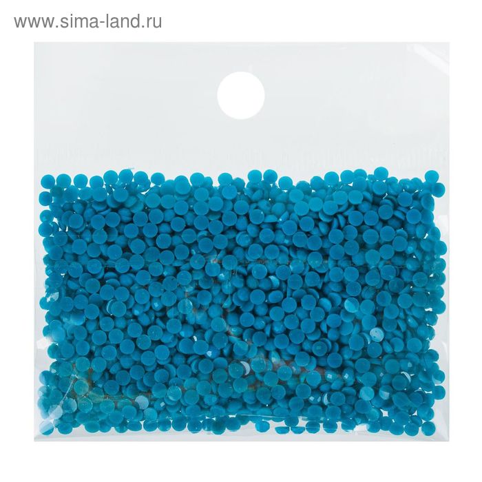 Стразы для алмазной вышивки, 10 гр, не клеевые, круглые d=2,5мм 3844 Bright Turquoise DK - Фото 1