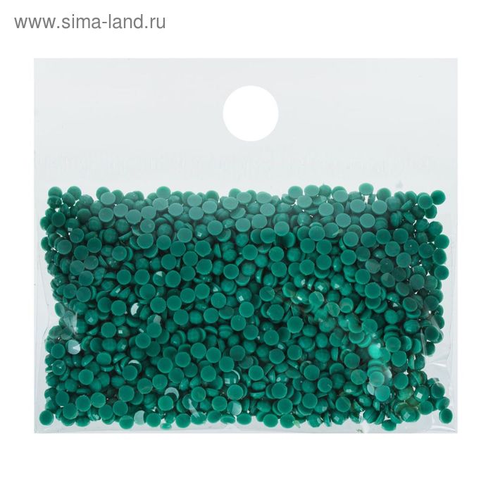 Стразы для алмазной вышивки, 10 гр, не клеевые, круглые d=2,5мм 3816 Misty Green Med - Фото 1
