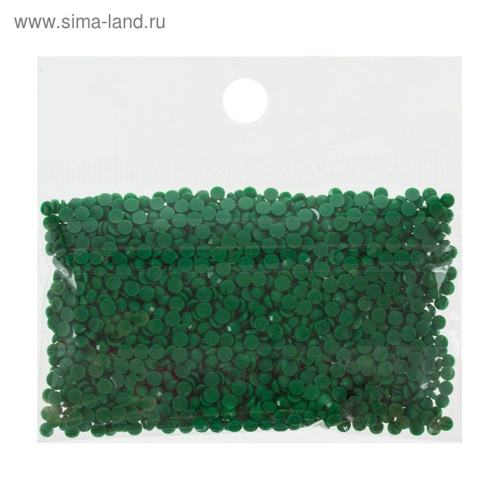 Стразы для алмазной вышивки, 10 гр, не клеевые, круглые d=2,5мм 910 Emerald Green Med DK - Фото 1