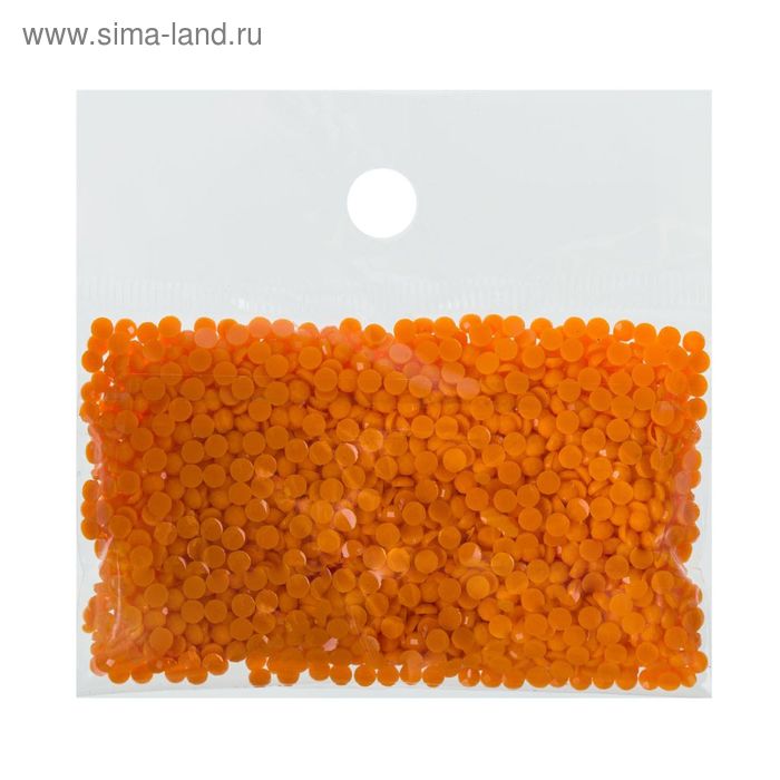 Стразы для алмазной вышивки, 10 гр, не клеевые, круглые d=2,5мм 740 Tangerine DK - Фото 1