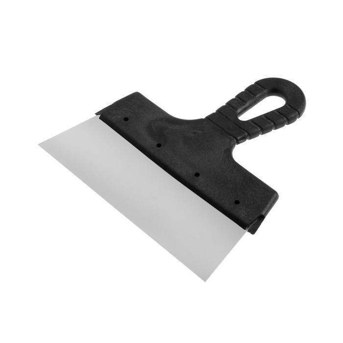 Шпатель фасадный ТУНДРА, 200 мм, нержавеющая сталь, пластиковая рукоятка - Фото 1