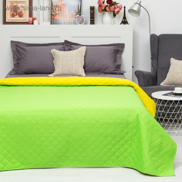 Покрывало Этель Ультрастеп Краски сна, размер 150х215 см, цвет желто-зелёный,90 г/м2 - Фото 1